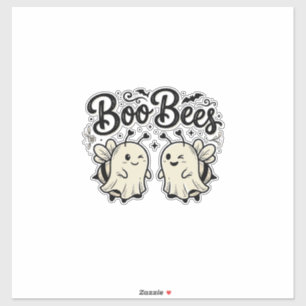 Boo Bees Vintage Halloween Ghost Bee Design_1