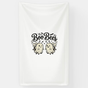 Boo Bees Vintage Halloween Ghost Bee Design_1 Banner