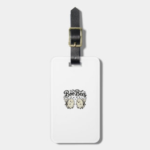 Boo Bees Vintage Halloween Ghost Bee Design_1 Luggage Tag