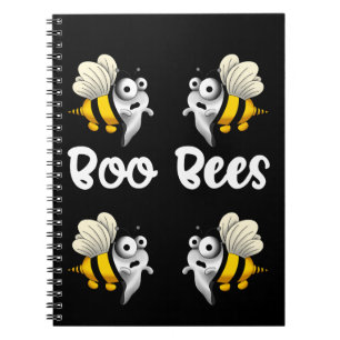 Boo bees white notebook