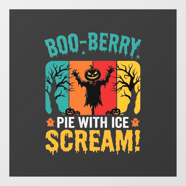Boo-Berry Pie Halloween Ice Scream Design (Sheet)