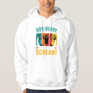 Boo-Berry Pie Halloween Ice Scream Design Hoodie