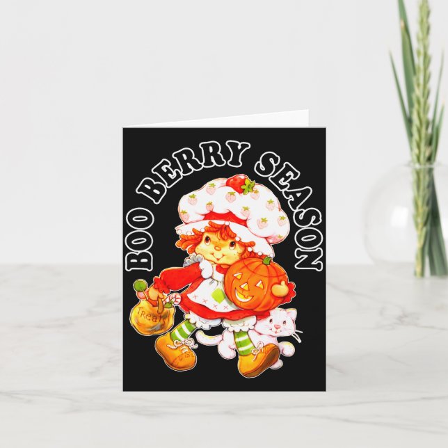 Boo Berry Season Funny Halloween  Card (Front)