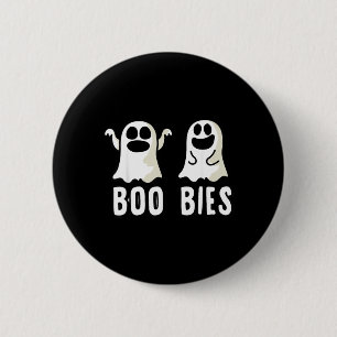 Boo-bies Ghost Funny Halloween 6 Cm Round Badge