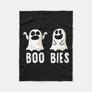 Boo-bies Ghost Funny Halloween Fleece Blanket