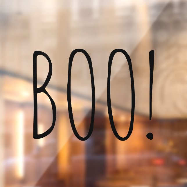 Boo black spooky typography funny cute Halloween (Sheet 2)