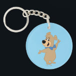 Boo-Boo Bear Arms Wide Key Ring<br><div class="desc">Say hello to Boo Boo Bear with this cheerful and classic cartoon artwork! Featuring Yogi Bear’s loyal and loveable sidekick in a friendly pose with his signature blue bowtie, this design captures the charm and nostalgia of Jellystone Park’s favourite little bear. With a bright and playful style, this illustration is...</div>