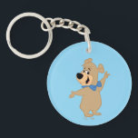 Boo-Boo Bear Arms Wide Key Ring<br><div class="desc">Say hello to Boo Boo Bear with this cheerful and classic cartoon artwork! Featuring Yogi Bear’s loyal and loveable sidekick in a friendly pose with his signature blue bowtie, this design captures the charm and nostalgia of Jellystone Park’s favourite little bear. With a bright and playful style, this illustration is...</div>