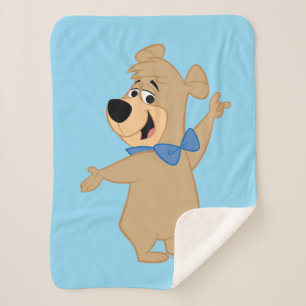 Boo-Boo Bear Arms Wide Sherpa Blanket