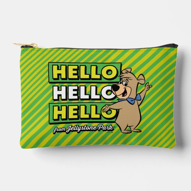 Boo-Boo Bear Hello Hello Hello From Jellystone Accessory Pouch (Front)