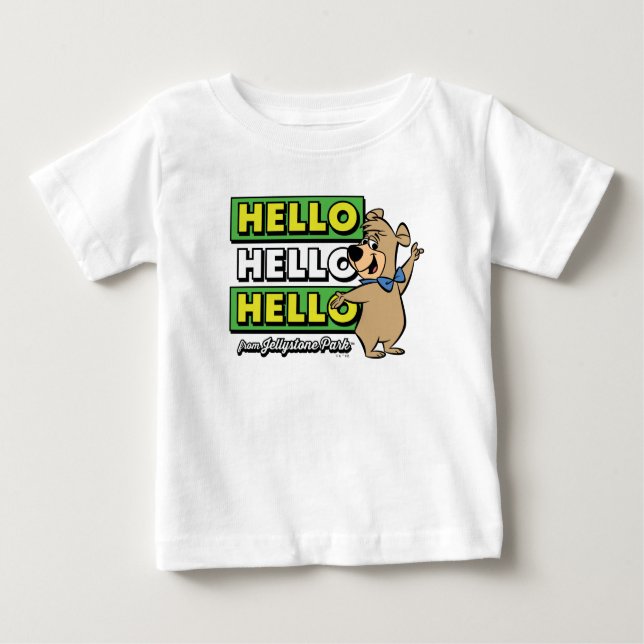 Boo-Boo Bear Hello Hello Hello From Jellystone Baby T-Shirt (Front)