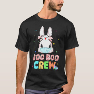 Boo Boo Crew Bunny Nurse Easter Rabbit Face Mask N T-Shirt
