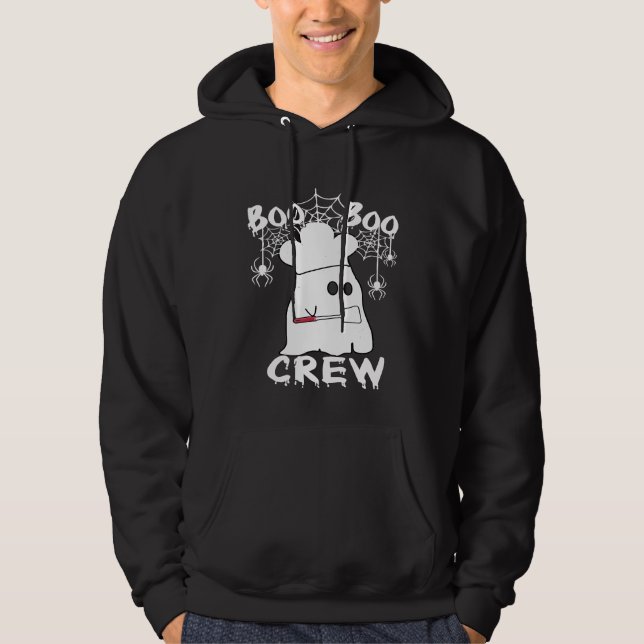 Boo Boo Crew Chef Halloween Ghost Hoodie (Front)