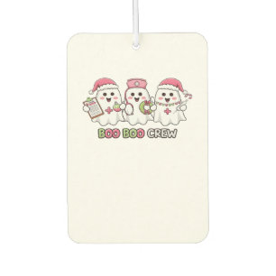 Boo Boo Crew Christmas, Ghost Nurse Oversized T-Sh Car Air Freshener