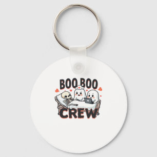 Boo Boo Crew Cute Halloween Nurse Ghosts Essential Key Ring