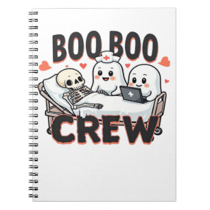Boo Boo Crew Cute Halloween Nurse Ghosts Essential Notebook