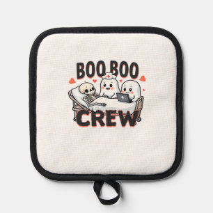 Boo Boo Crew Cute Halloween Nurse Ghosts Essential Pot Holder