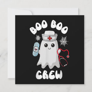 Boo Boo Crew Cute Nurse Ghost Funny Halloween