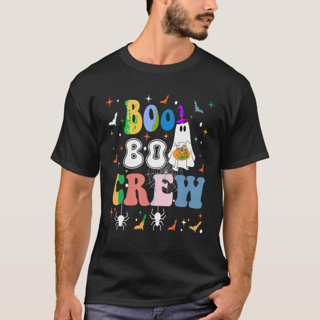 Boo Boo Crew Family Matching Funny Ghost Team Hall T-Shirt (Front)