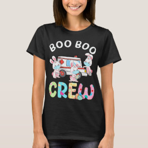 Boo Boo Crew Fun Bunny Ems Emt Paramedic Nurse Eas T-Shirt