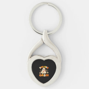 Boo Boo Crew Funny Ghost For Nurse, Retro Hallowee Key Ring