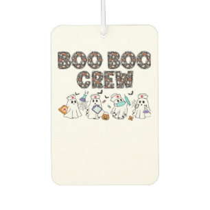Boo Boo Crew � Funny Halloween Nurse Ghosts Medica Car Air Freshener