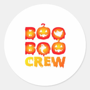 Boo Boo Crew – Funny Halloween Nurse Ghosts Medica Classic Round Sticker