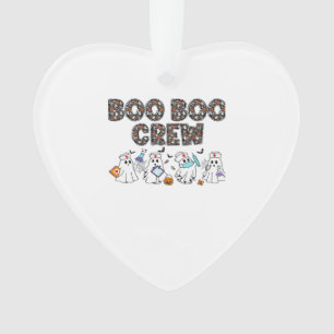 Boo Boo Crew � Funny Halloween Nurse Ghosts Medica Ornament