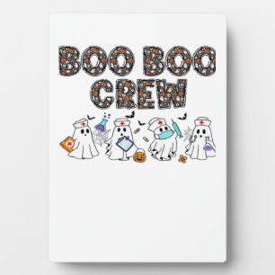 Boo Boo Crew � Funny Halloween Nurse Ghosts Medica Plaque