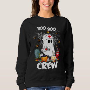 Boo Boo Crew Ghost Doctor Paramedic EMT Nurse Hall Sweatshirt