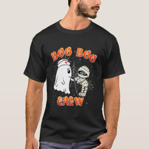 Boo Boo Crew Ghost Doctor Paramedic EMT Nurse Hall T-Shirt