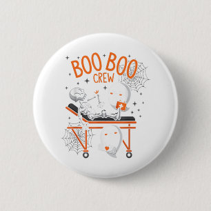 Boo Boo Crew Ghost Doctor Paramedic Nurse Hall 6 Cm Round Badge
