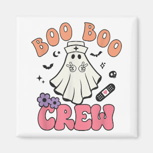 Boo Boo Crew Ghost Doctor Paramedic Nurse Hallowee Magnet