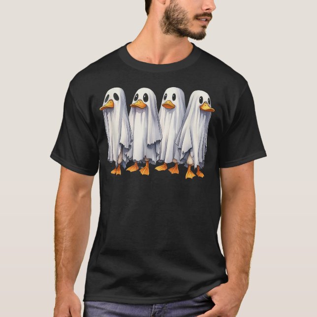 Boo Boo Crew Ghost Duck Funny Halloween Costume Wo T-Shirt (Front)