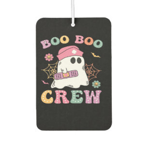 Boo Boo Crew Ghost Nurse Classic T-Shirt Car Air Freshener
