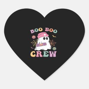 Boo Boo Crew Ghost Nurse Classic T-Shirt Heart Sticker