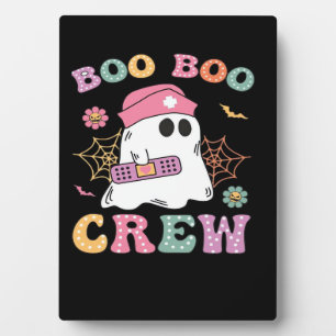 Boo Boo Crew Ghost Nurse Classic T-Shirt Plaque