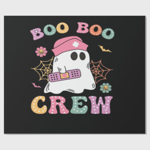 Boo Boo Crew Ghost Nurse Classic T-Shirt Wrapping Paper