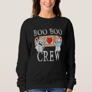 Boo Boo Crew Ghost Nurse Costume Girls Halloween Sweatshirt
