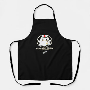 Boo Boo Crew Ghost Nurse - Cute and Spooky Hallowe Apron