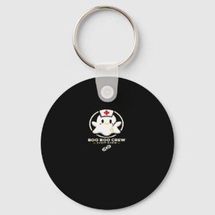 Boo Boo Crew Ghost Nurse - Cute and Spooky Hallowe Key Ring