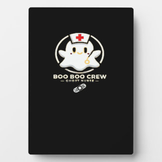 Boo Boo Crew Ghost Nurse - Cute and Spooky Hallowe Plaque