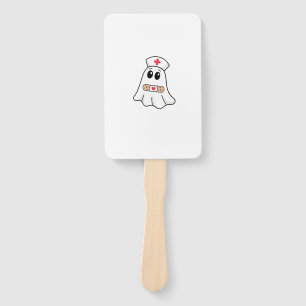 BOO BOO CREW Ghost Nurse Funny Halloween Essential Hand Fan