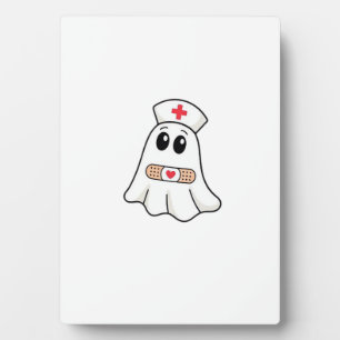 BOO BOO CREW Ghost Nurse Funny Halloween Essential Plaque