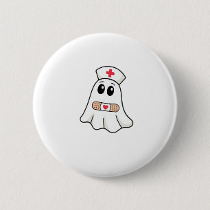 Boo Boo Crew Ghost Nurse Oversized T-Shirt 6 Cm Round Badge