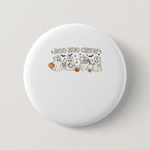 Boo Boo Crew Ghost Nurse Oversized T-Shirt 6 Cm Round Badge