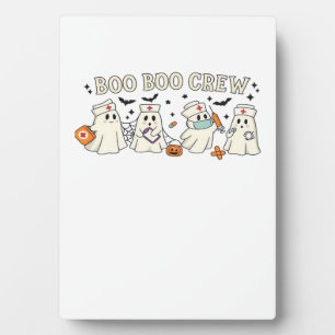 Boo Boo Crew Ghost Nurse Oversized T-Shirt Plaque