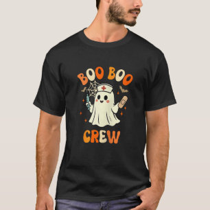 Boo Boo Crew Ghost Nurse Zip T-Shirt
