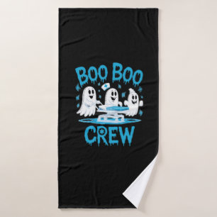 Boo Boo Crew Ghost Paramedic Nurse Halloween Essen Bath Towel