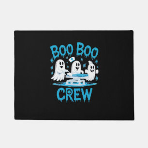Boo Boo Crew Ghost Paramedic Nurse Halloween Essen Doormat